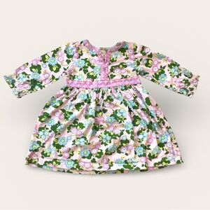 Hanna Andersson Pastel Long Sleeve Floral Dress